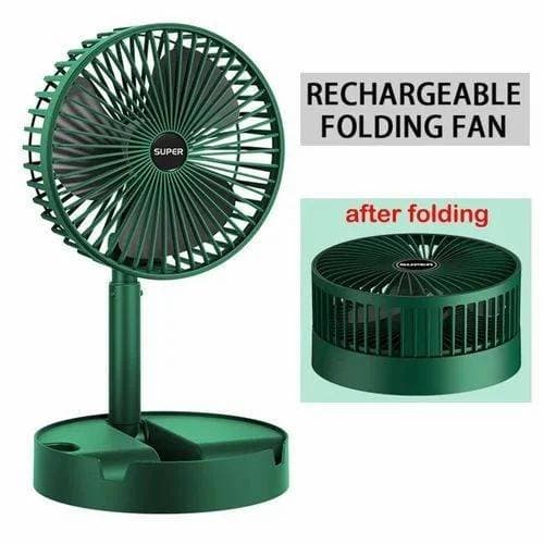 rechargeable Electric Fan Mini Foldable Telescopic Fan Low Noise Portable Folding Telescopic Small thumbnail 3