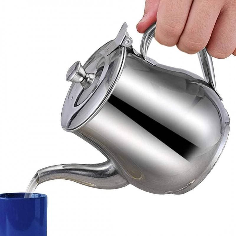 Stainless Steel Oil Strainer Pot Container Jug thumbnail 3