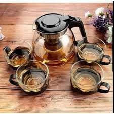900ml Glass Teapot Elegant Kitchen Cup Special Tea Gift Set 5pcs thumbnail 2