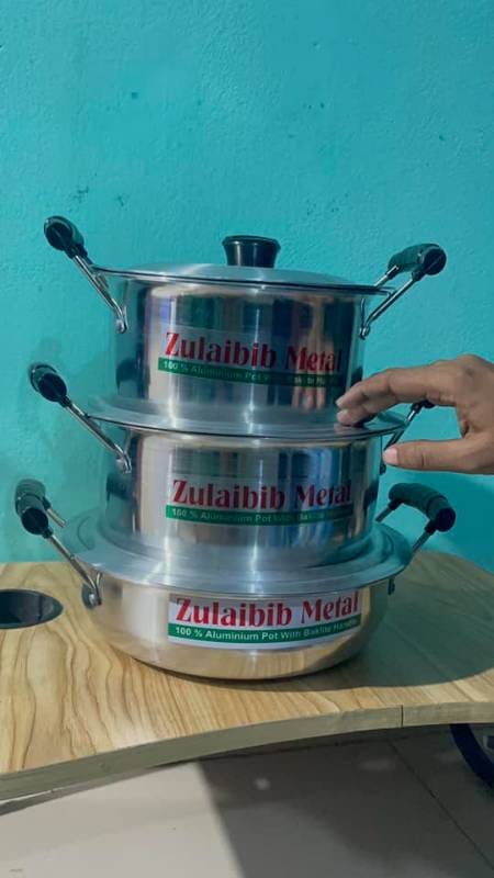 এলমনিয়াম হারিসেট তিন পিস 